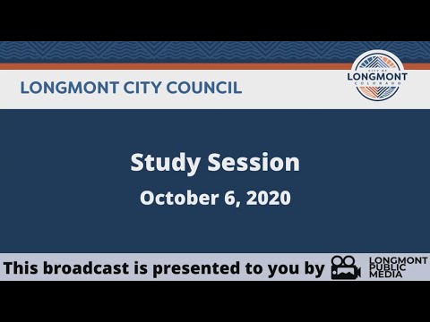 Longmont City Council's study session in a screenshot