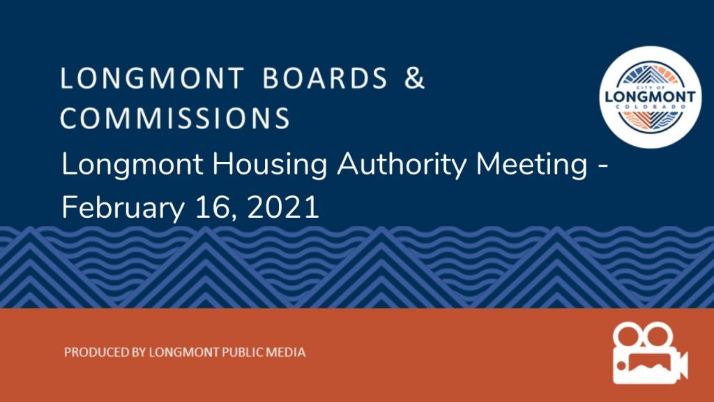 Longmont Housing Authority meeting in progress