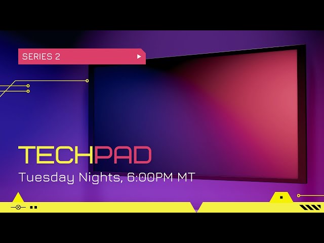 A computer screen displaying the TechPad logo