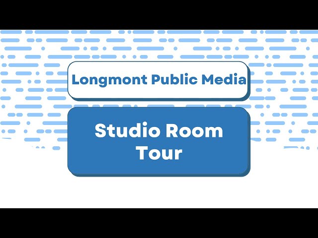 Explore the Longmont Public Media studio room during a tour