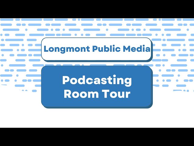 Explore the Longmont Public Media broadcasting room during a guided tour