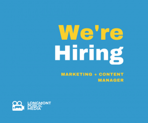 We're hiring a marketing and content manager at our company