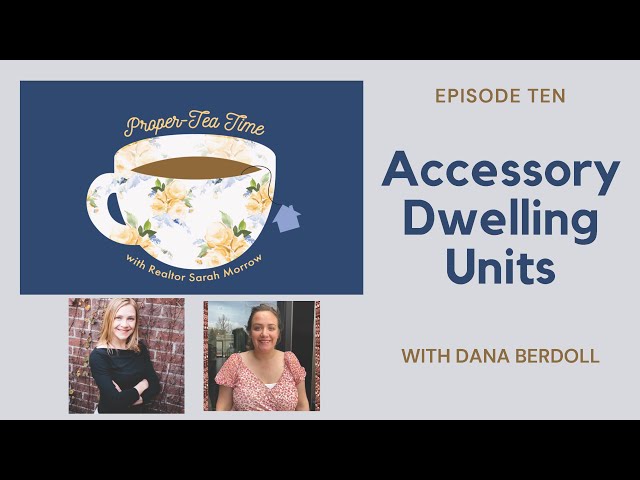 A coffee cup with the words "accessory dwelling units" written on it