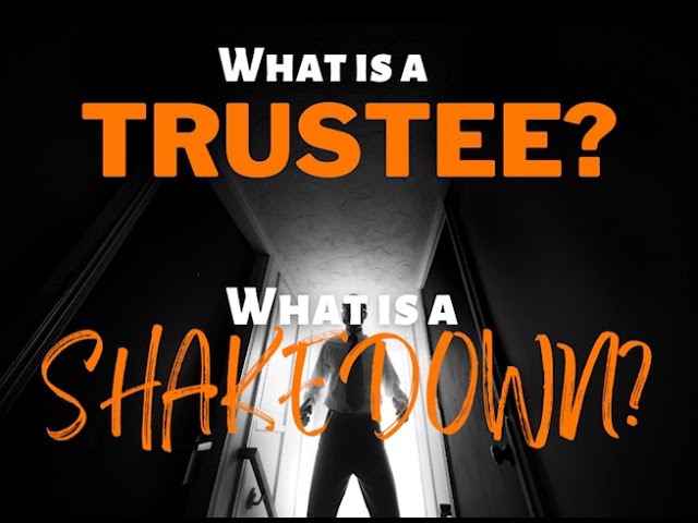 A man standing in a doorway pondering the question "What is a trustee