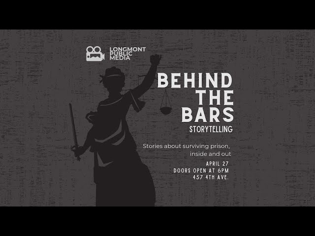 A poster featuring a statue holding a sword for the "Behind the Bars" event