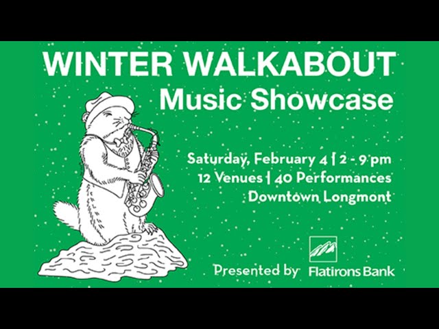 A poster for a music showcase titled "Winter Walk