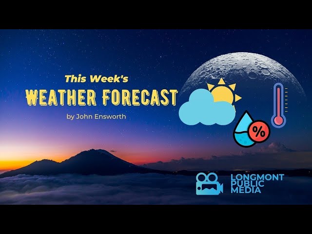 This week's weather forecast by John Emesworth for the upcoming days