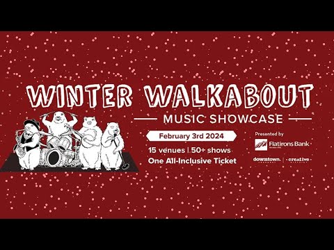 Winter walkabout music showcase featuring a variety of talented musicians