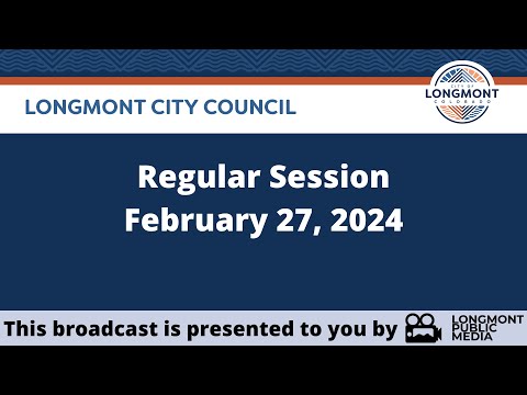 A sign displaying "Regular Session on Feb 27, 2021" for the upcoming meeting agenda
