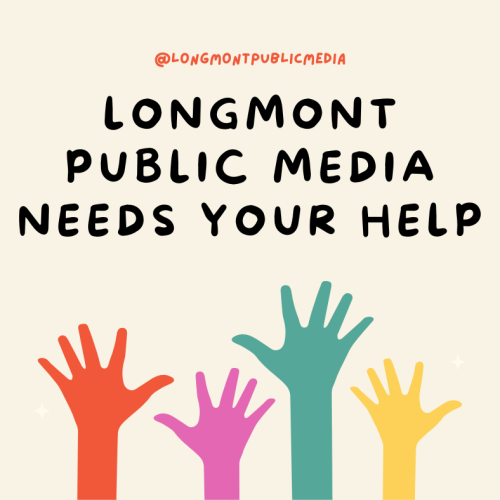 Longmont Public Media needs your help - join the group of hands supporting the cause
